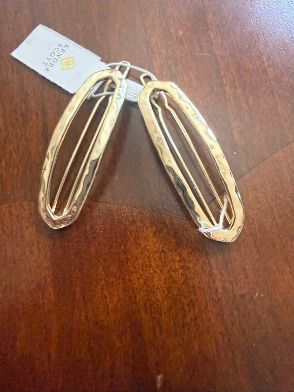 Kendra Scott Set of 2 Hammered Hair Clips / Bobby Pins